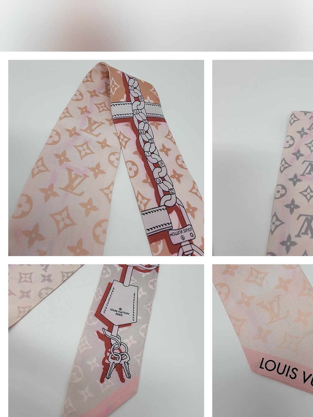 Louis Vuitton 100%  Silk Scarf Bandeau - Picture 7 of 9
